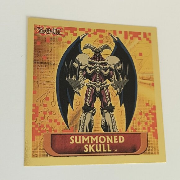 RARE 1996 Yu-Gi-Oh Foil Sticker - Summoned Skull - 3 of 10 - Picture 1 of 1